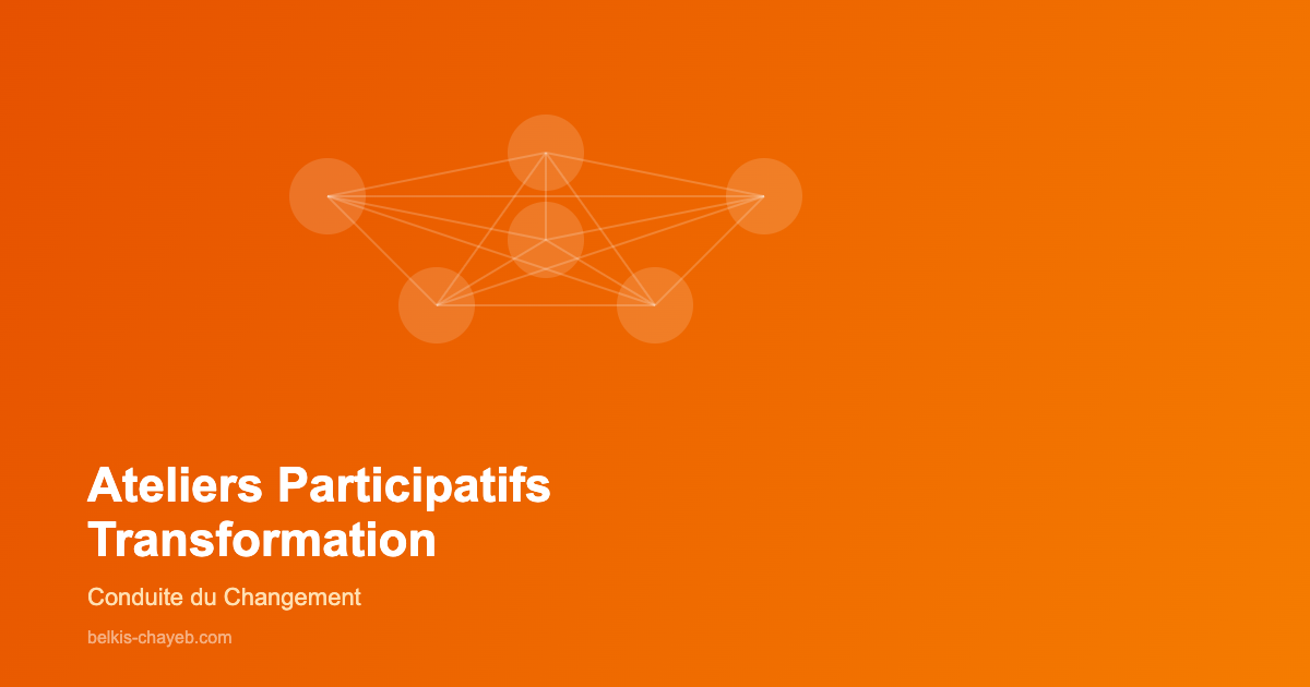 Ateliers participatifs transformation - collaboration équipes
