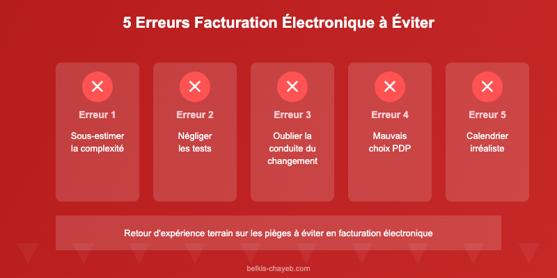 Les 5 erreurs facturation electronique les plus fréquentes