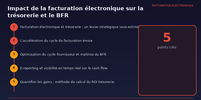 Impact de la facturation électronique sur la trésorerie et le BFR