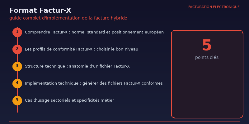 Format Factur-X - infographie